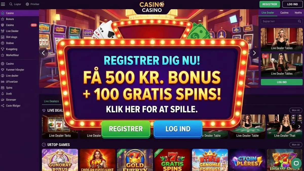 Registrering med bonus